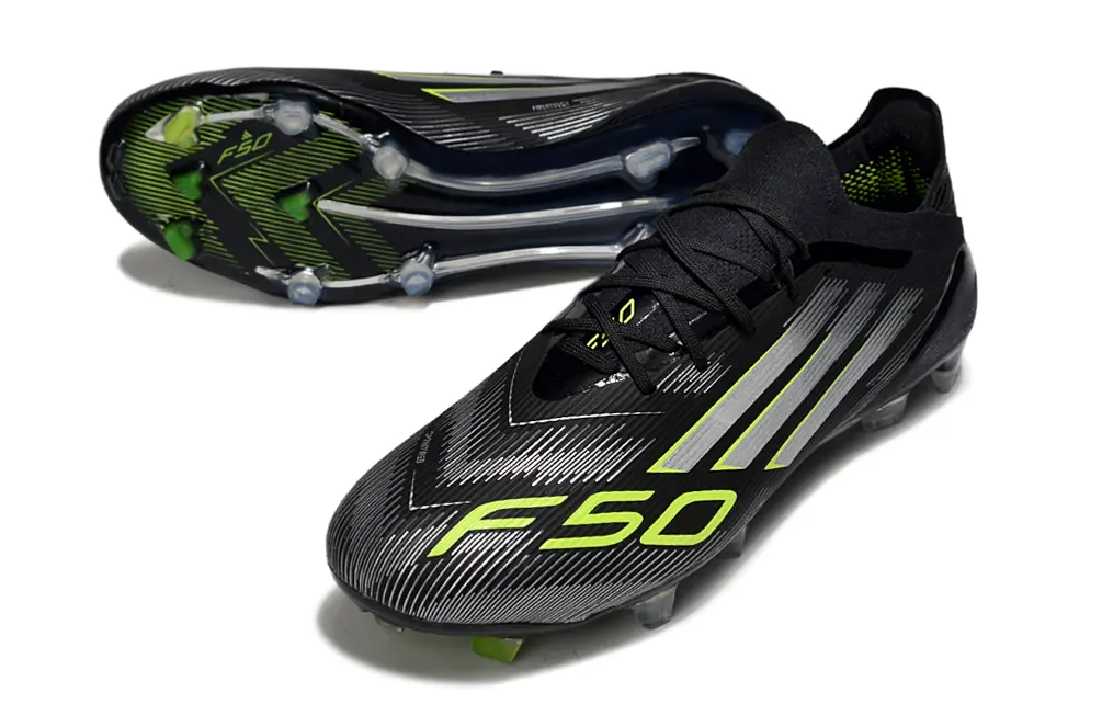 Adidas F50 Elite FG - Black/Lime Green/Metallic Silver