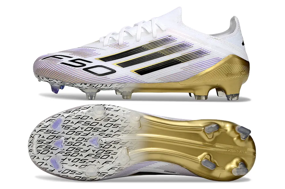 Adidas F50 Elite FG - White/Gold/Black