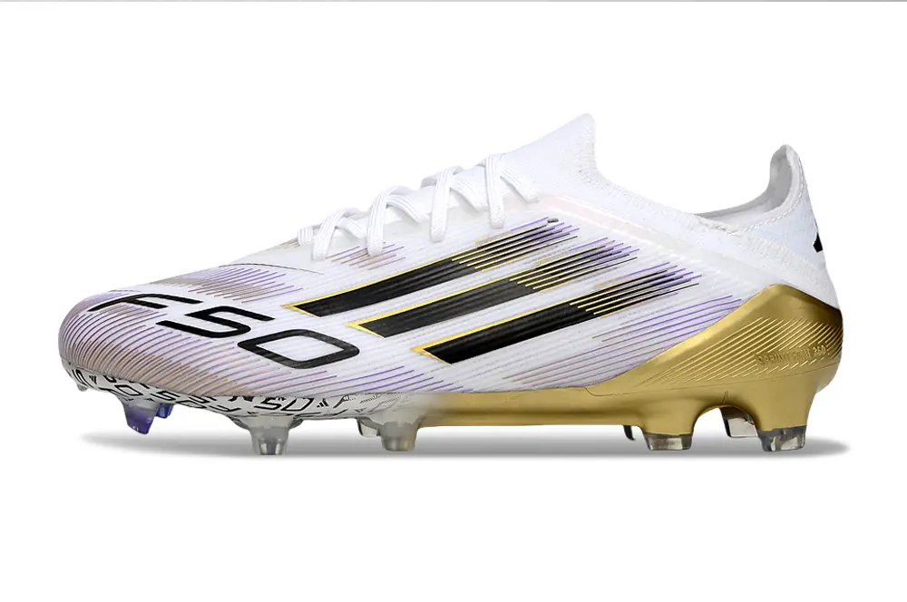 Adidas F50 Elite FG - White/Gold/Black