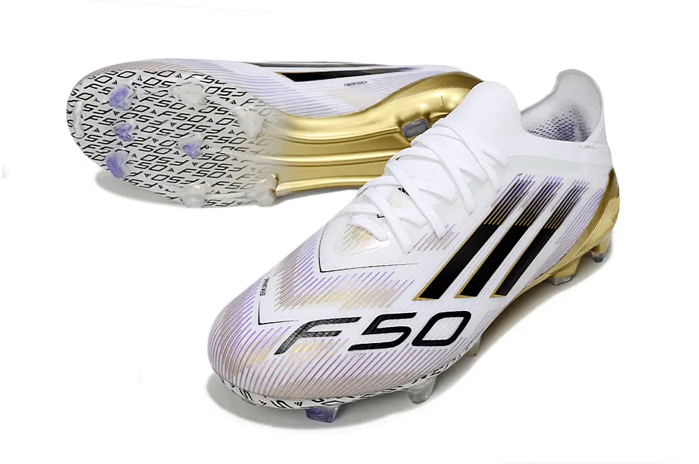 Adidas F50 Elite FG - White/Gold/Black