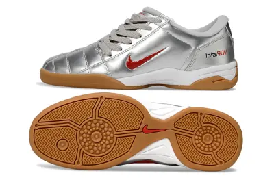 Nike Total 90 III IC - Silver/Crimson Red/Gum Brown