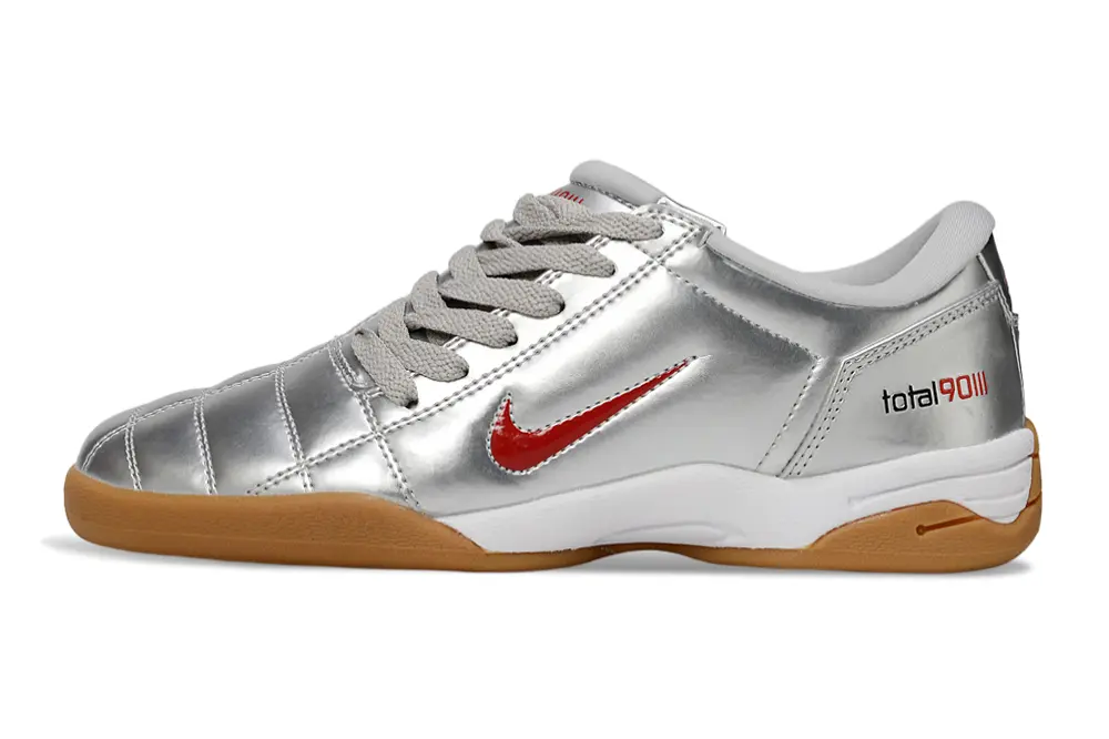 Nike Total 90 III IC - Silver/Crimson Red/Gum Brown