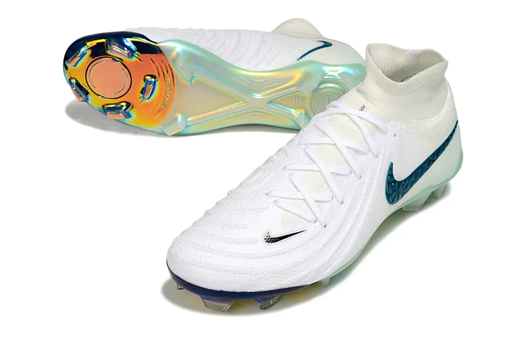 Nike Phantom Luna 2 Elite FG - White/Iridescent Green/Teal Blue