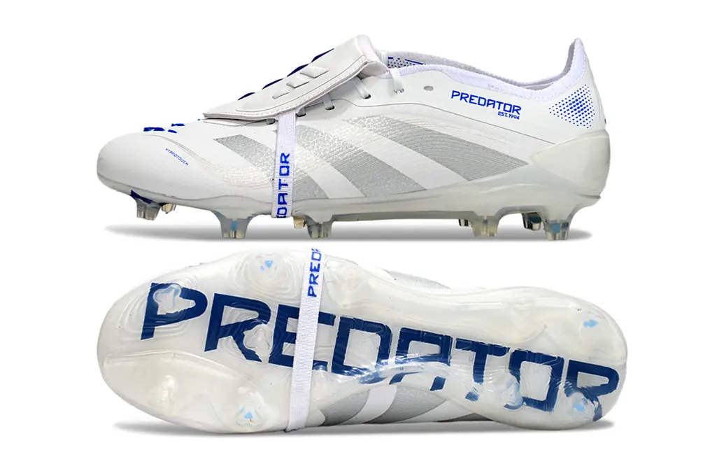 Adidas Predator 25 Elite Foldover Tongue FG - White/Ice Blue/Silver Grey