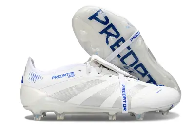 Adidas Predator 25 Elite Foldover Tongue FG - White/Ice Blue/Silver Grey