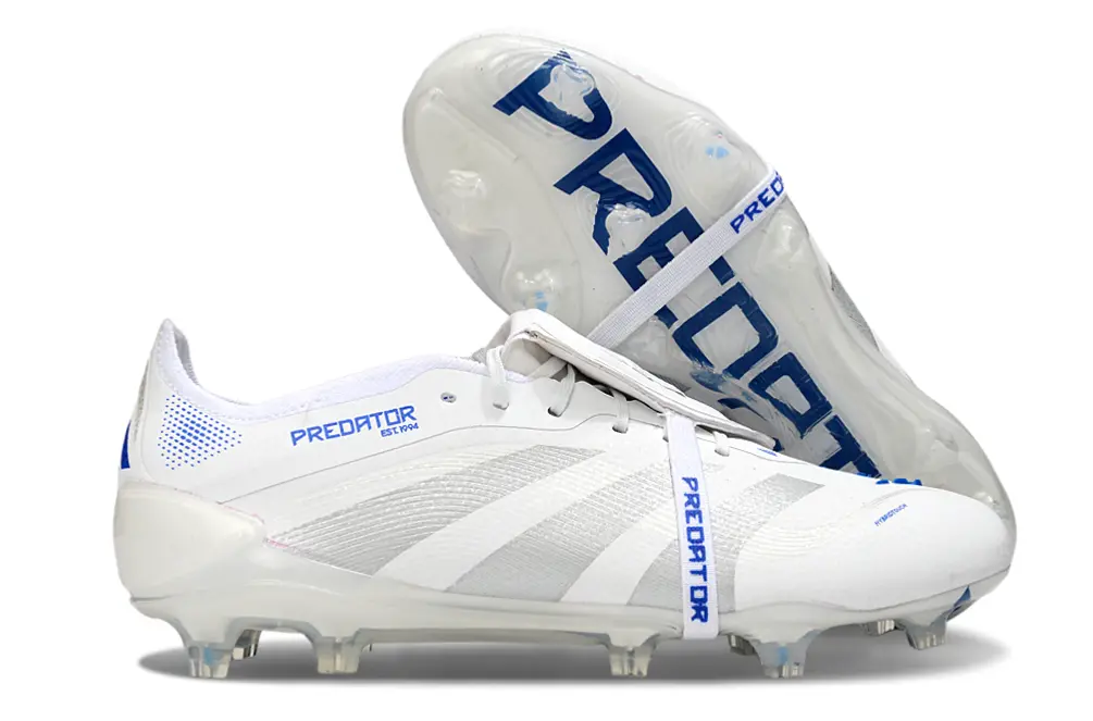 Adidas Predator 25 Elite Foldover Tongue FG - White/Ice Blue/Silver Grey