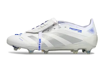 Adidas Predator 25 Elite Foldover Tongue FG - White/Ice Blue/Silver Grey