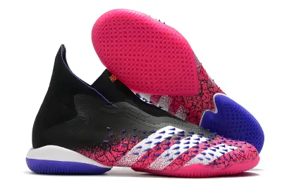 Adidas Predator Freak+ Laceless IC - Black/Vibrant Pink/Deep Purple