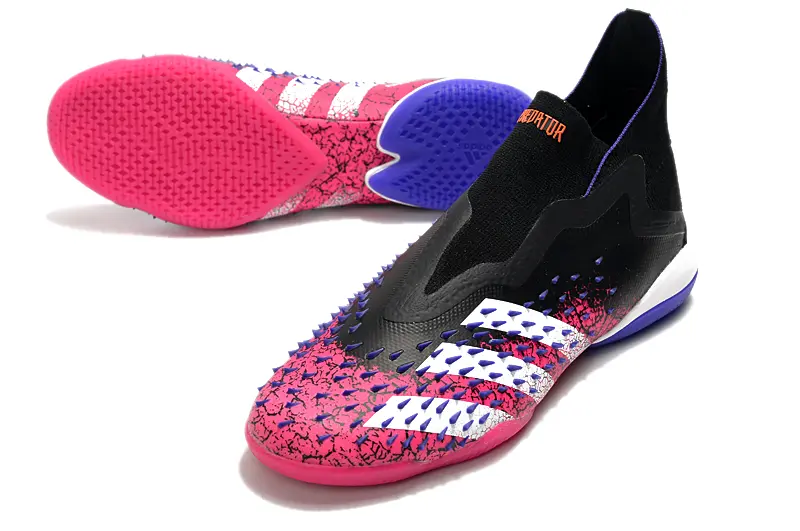 Adidas Predator Freak+ Laceless IC - Black/Vibrant Pink/Deep Purple