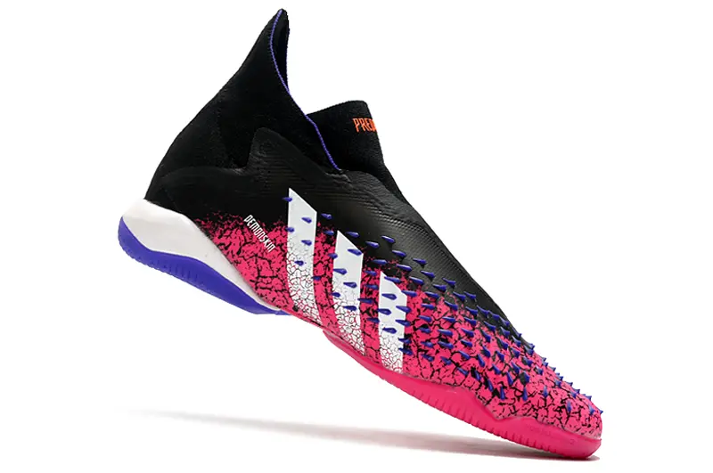 Adidas Predator Freak+ Laceless IC - Black/Vibrant Pink/Deep Purple