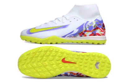 Nike Air Zoom Mercurial Superfly 10 Academy TF - White/Electric Yellow/Deep Purple