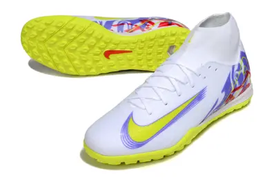 Nike Air Zoom Mercurial Superfly 10 Academy TF - White/Electric Yellow/Deep Purple