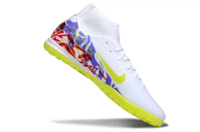 Nike Air Zoom Mercurial Superfly 10 Academy TF - White/Electric Yellow/Deep Purple