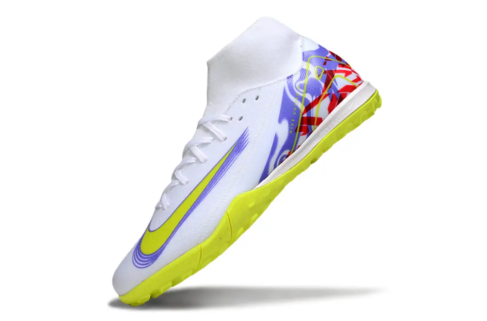 Nike Air Zoom Mercurial Superfly 10 Academy TF - White/Electric Yellow/Deep Purple