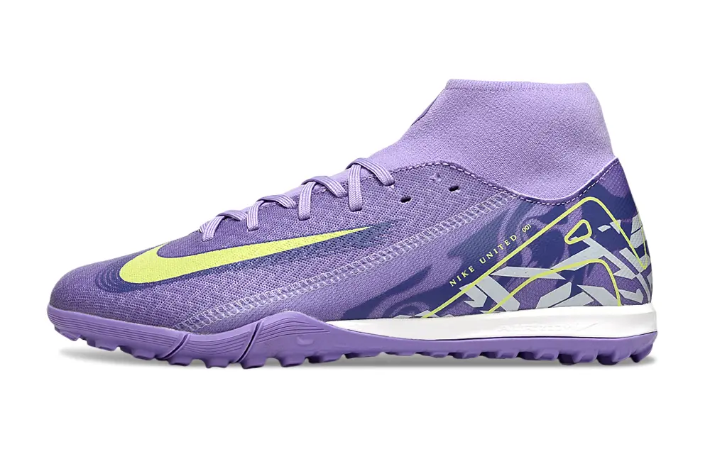Nike Air Zoom Mercurial Superfly 10 Academy TF - Purple/Vibrant Lavender/Neon Yellow