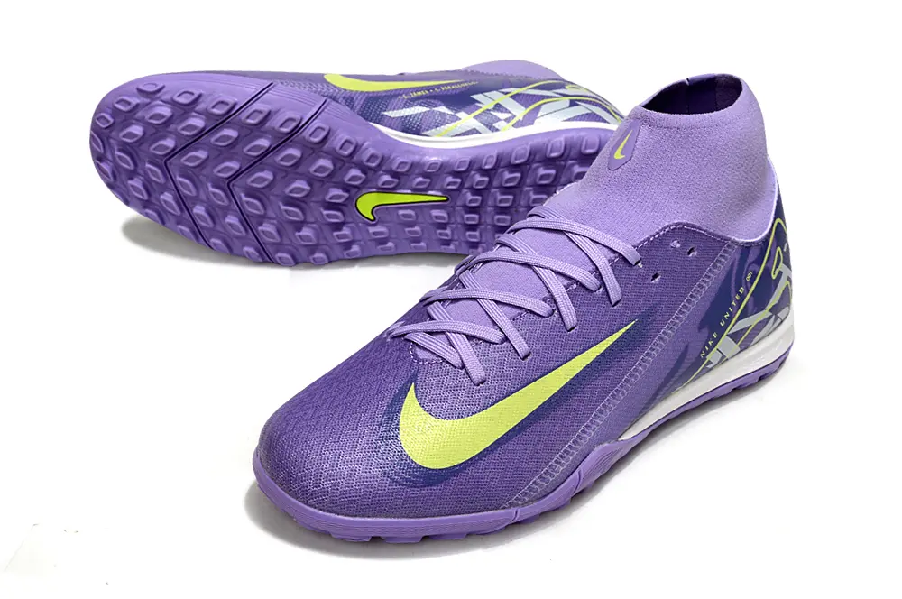 Nike Air Zoom Mercurial Superfly 10 Academy TF - Purple/Vibrant Lavender/Neon Yellow
