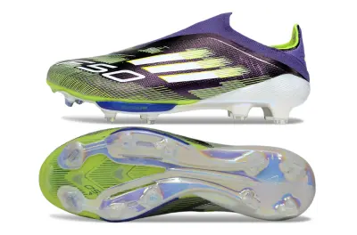 Adidas F50+ Elite Laceless Lightstrike Pro FG - Purple/Lime Green/White