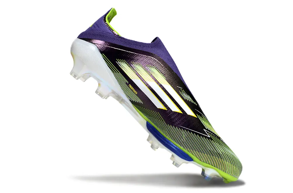 Adidas F50+ Elite Laceless Lightstrike Pro FG - Purple/Lime Green/White