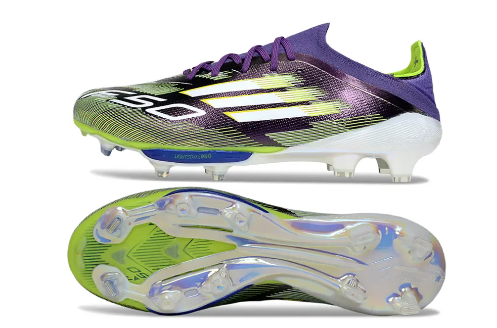 Adidas F50+ Elite Lightstrike Pro FG - Purple/Lime Green/Black