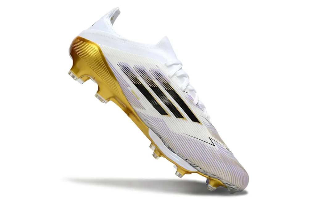 Adidas F50+ Elite Lightstrike Pro FG - White/Iridescent Gold/Black