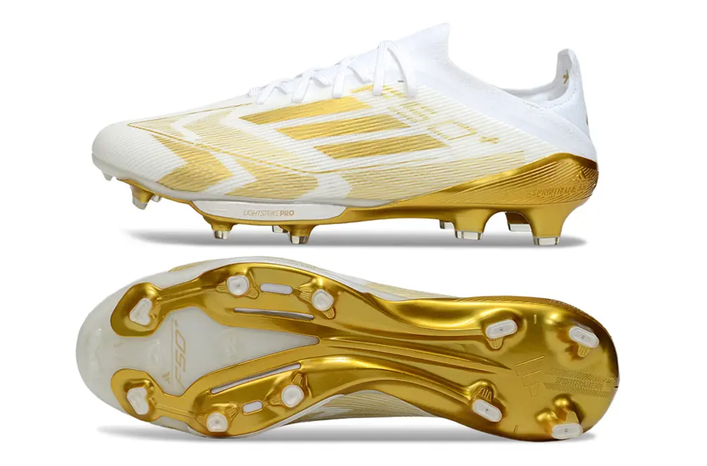 Adidas F50+ Elite Lightstrike Pro FG - White/Gold Flash/Golden Aura