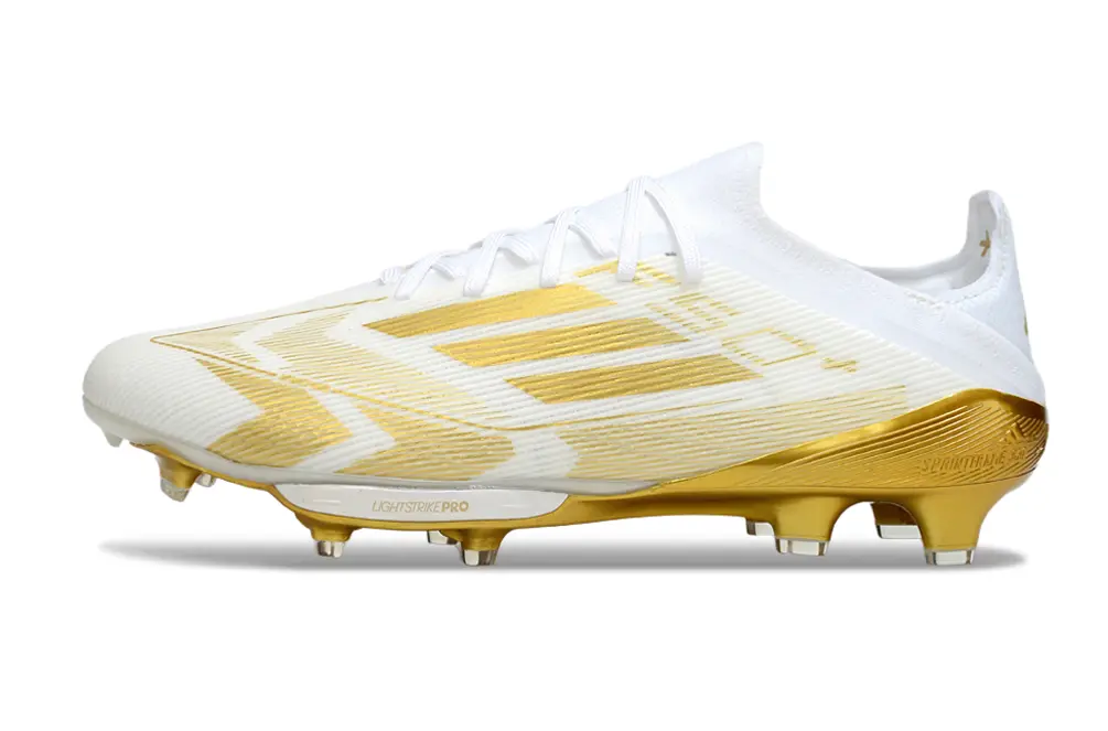 Adidas F50+ Elite Lightstrike Pro FG - White/Gold Flash/Golden Aura