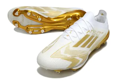 Adidas F50+ Elite Lightstrike Pro FG - White/Gold Flash/Golden Aura