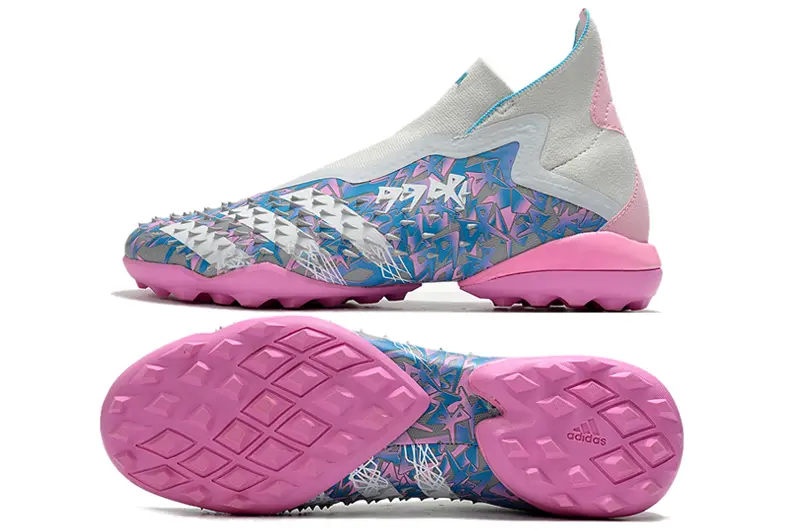 Adidas Predator Freak+ Laceless TF - Pink/Pastel Pink/Cool Blue