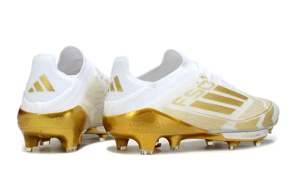 Adidas F50+ Elite Lightstrike Pro FG - White/Gold Flash/Golden Aura