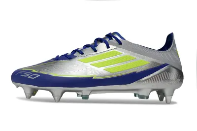 Messi x Adidas F50 Elite SG - Blue/Vibrant Yellow/Sleek Silver