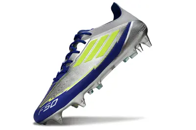 Messi x Adidas F50 Elite SG - Blue/Vibrant Yellow/Sleek Silver