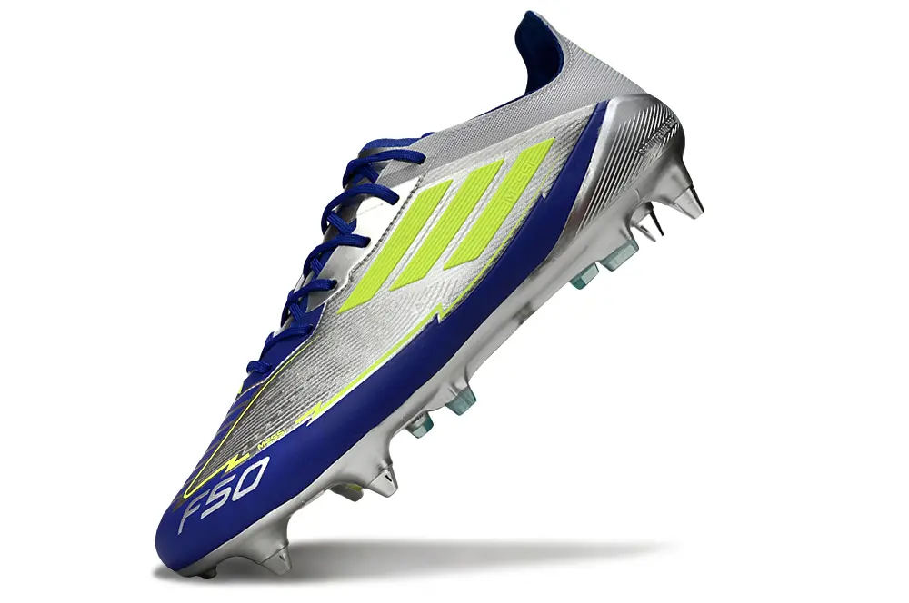 Messi x Adidas F50 Elite SG - Blue/Vibrant Yellow/Sleek Silver