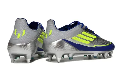 Messi x Adidas F50 Elite SG - Blue/Vibrant Yellow/Sleek Silver