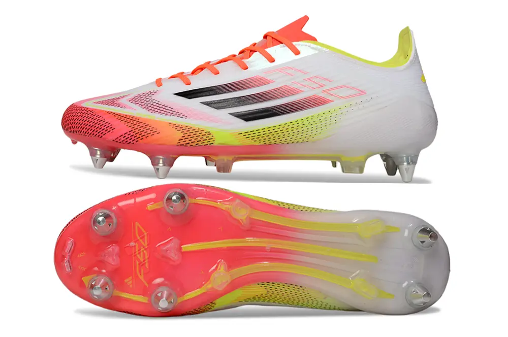 Adidas F50 Elite SG - White/Neon Pink/Glow Yellow