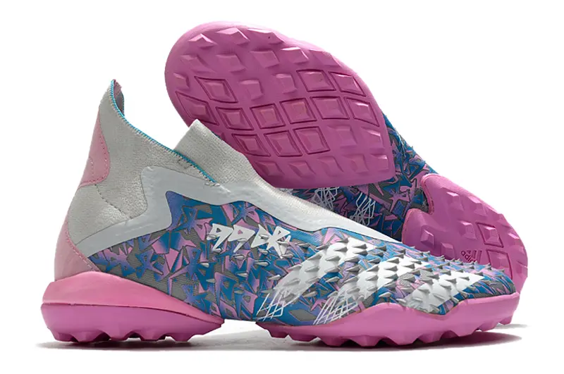 Adidas Predator Freak+ Laceless TF - Pink/Pastel Pink/Cool Blue