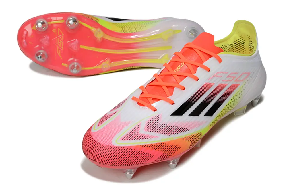 Adidas F50 Elite SG - White/Neon Pink/Glow Yellow