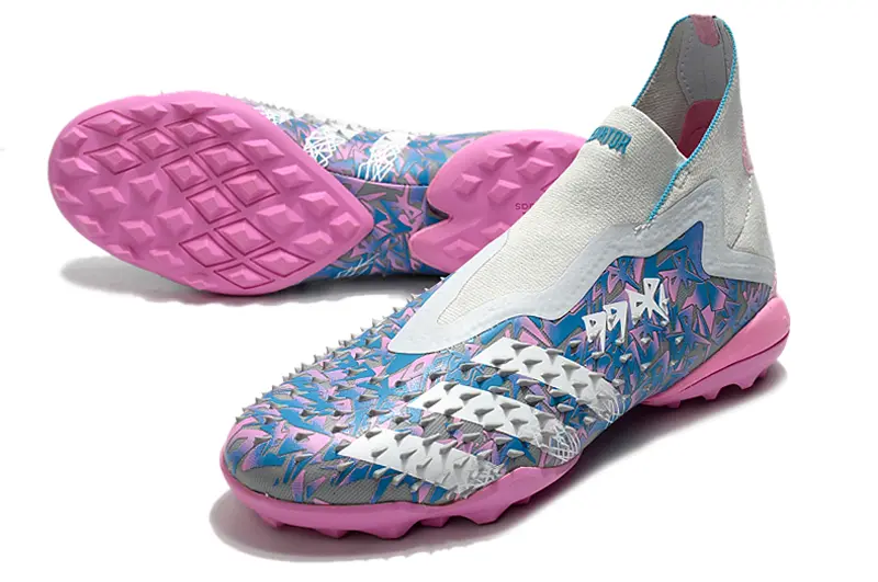 Adidas Predator Freak+ Laceless TF - Pink/Pastel Pink/Cool Blue