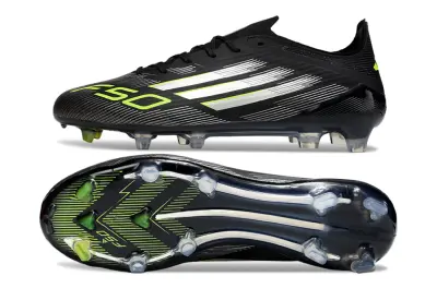 Adidas F50 Elite FG - Black/Electric Green/Silver White
