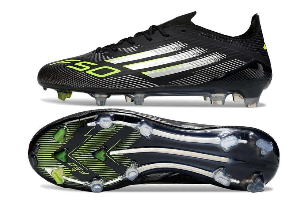 Adidas F50 Elite FG - Black/Electric Green/Silver White