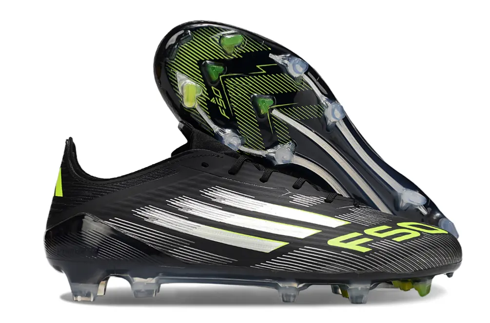 Adidas F50 Elite FG - Black/Electric Green/Silver White