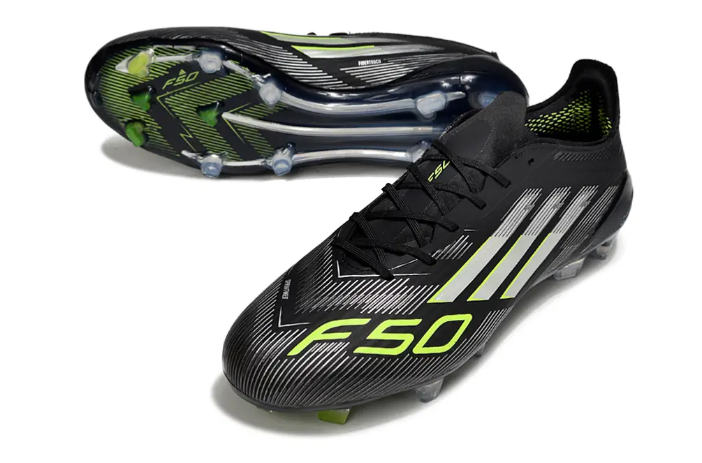 Adidas F50 Elite FG - Black/Electric Green/Silver White