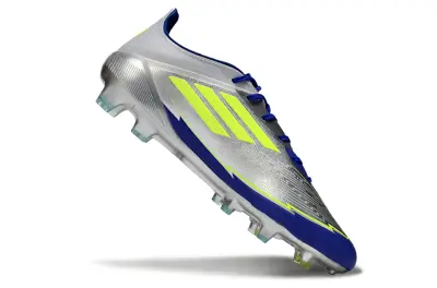 Messi x Adidas F50 Elite FG - Silver/Electric Yellow/Navy Blue