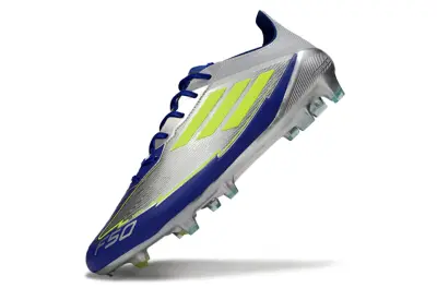 Messi x Adidas F50 Elite FG - Silver/Electric Yellow/Navy Blue