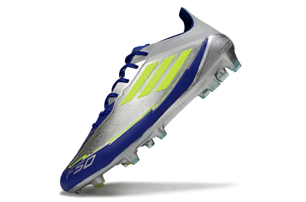 Messi x Adidas F50 Elite FG - Silver/Electric Yellow/Navy Blue