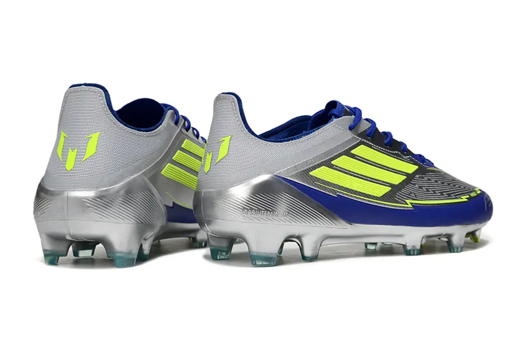Messi x Adidas F50 Elite FG - Silver/Electric Yellow/Navy Blue