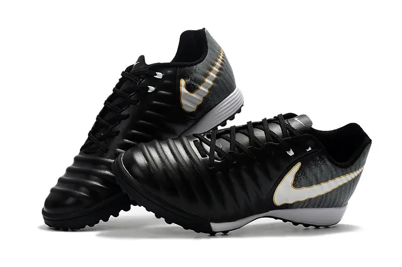 Nike Tiempo Ligera 4 TF - Black/Metallic Gold/White