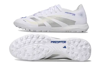 Adidas Predator 25 Elite TF - White/Silver Wave/Blue Touch