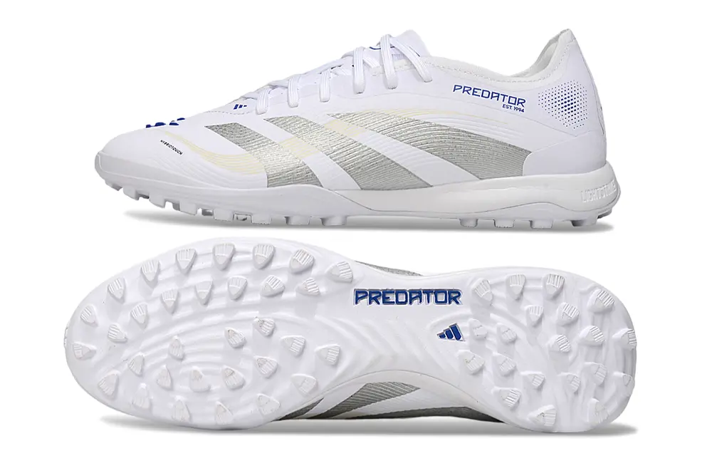 Adidas Predator 25 Elite TF - White/Silver Wave/Blue Touch