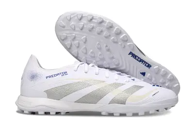 Adidas Predator 25 Elite TF - White/Silver Wave/Blue Touch
