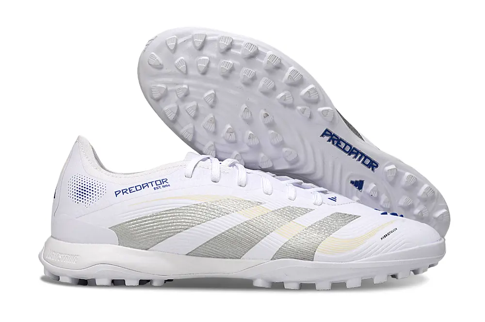 Adidas Predator 25 Elite TF - White/Silver Wave/Blue Touch